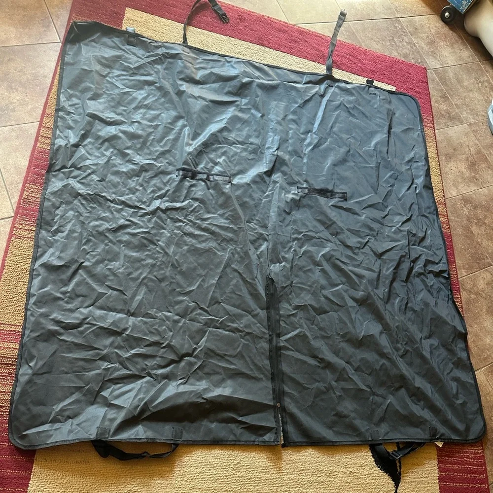Car hammock seat cover black dog pet travel